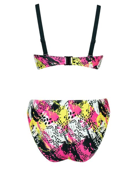 Sea Leopard Non Wired Plunge Swimsuit TKD Lingerie