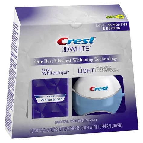 Crest 3d Whitestrips With 1 Light 10 Treatment White Strips Dental