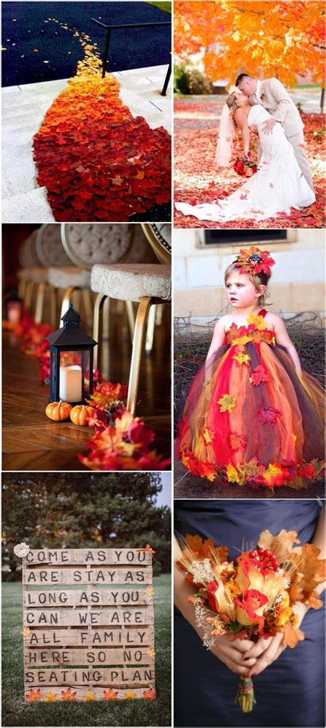 40+ Gorgeous Fall Leaves Wedding Ideas | Deer Pearl Flowers