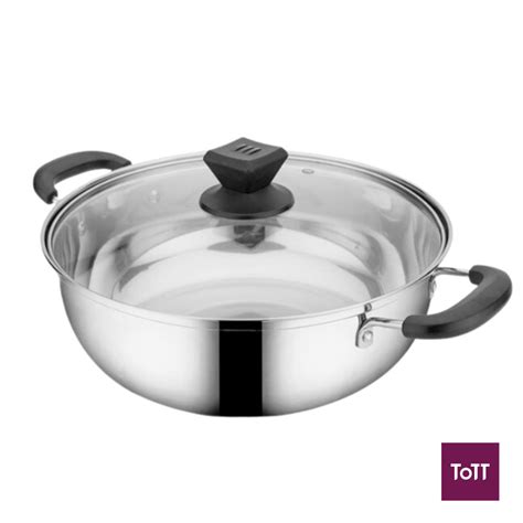 Steelcraft Capsule Bottom Stainless Steel Induction Usable Hot Pot W
