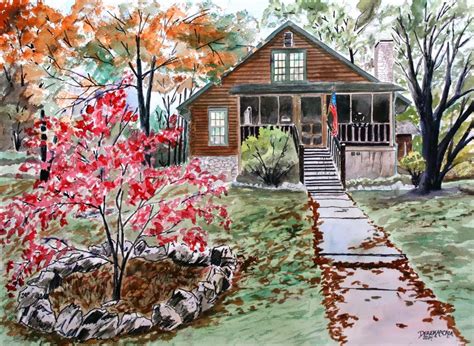 Watercolor Paintings Art By Derek Mccrea Watercolor House Paintings