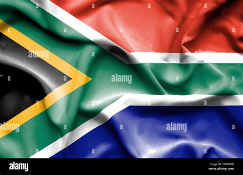 South Africa Waving Flag Stock Photo Alamy