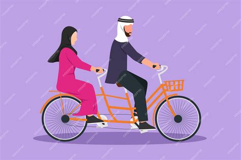 Premium Vector Graphic Flat Design Drawing Romantic Couple Riding