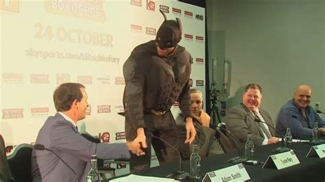 Tyson Fury Dresses As Batman Ahead Of His Fight Against Wladimir