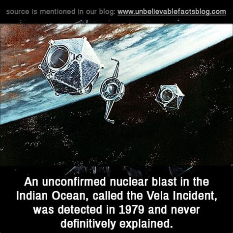 An unconfirmed nuclear blast in the Indian Ocean, called the Vela ...