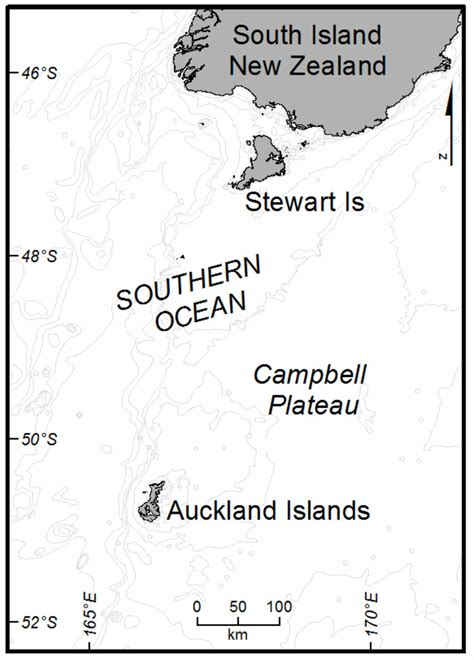 Auckland Islands location. | Download Scientific Diagram