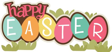 Happy Easter Svg Scrapbook Title Easter Svg File Easter Svg Cuts Free