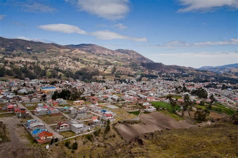 Beautiful Andean Town In The Province Of Canar Editorial Image Image