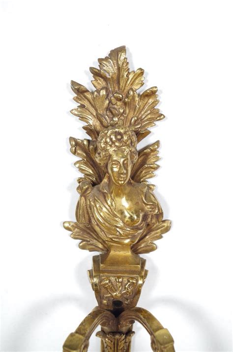 Proantic Quatre Appliques Style Louis Xvi Bronze Dor