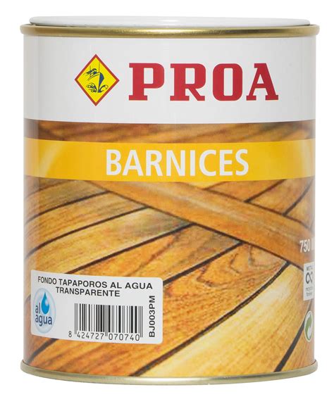 Barniz Proa Tapaporos Al Agua 250 Ml Transparente 0 25L Leroy Merlin