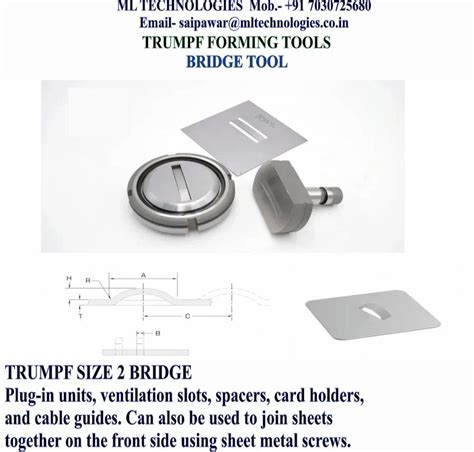 Trumpf Tooling Forming Extrusionembossekocountersinklouverbridge
