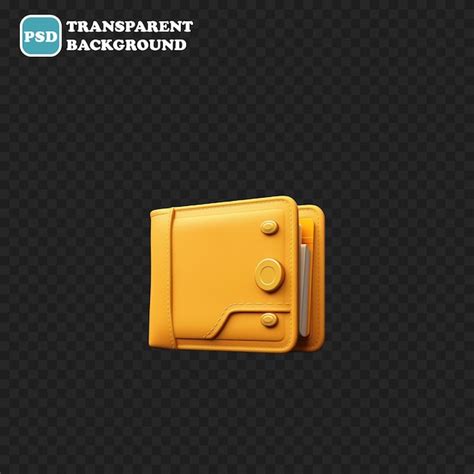 Premium PSD Wallet Icon Isolated 3d Render Illustration