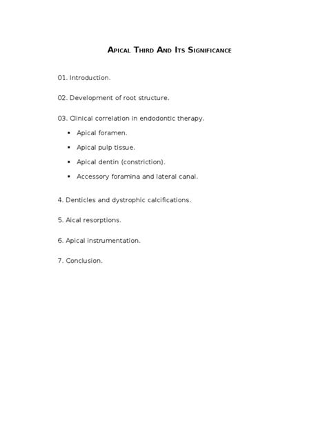 apical    significance  human tooth mouth