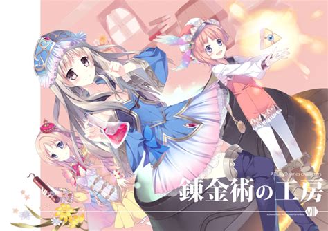 Safebooru Atelier Series Atelier Meruru Atelier Rorona Atelier Totori Bare Shoulders Beaker