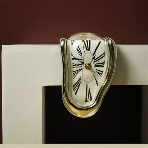 Salvador Dali Melting Clock Gold Famous Mountain