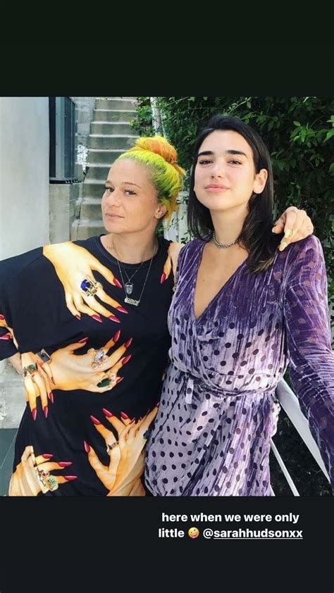 dua lipa and sarah hudson