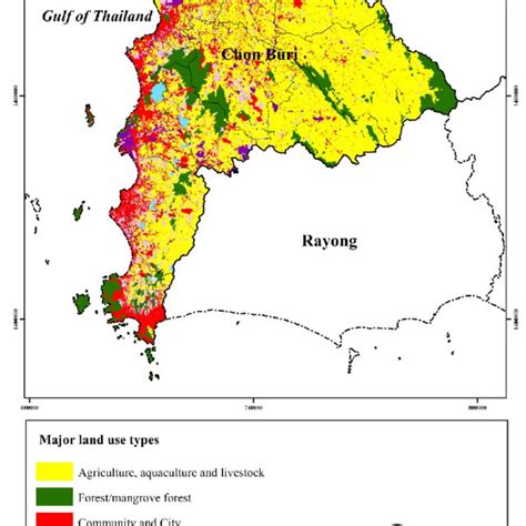 Chonburi Thailand Map In English