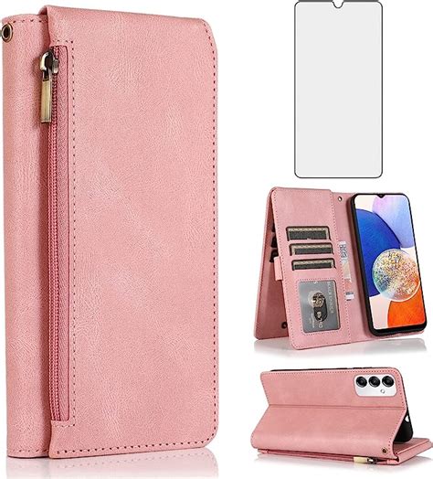 Asuwish Compatible With Samsung Galaxy A G Wallet Case Tempered