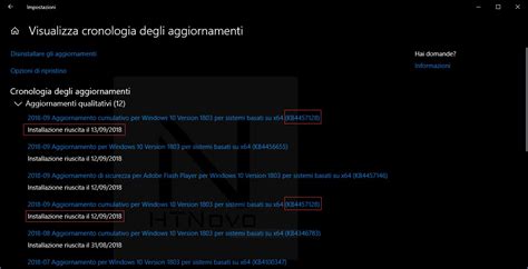 Stesso Aggiornamento Cumulativo Windows 10 Installato 2 Volte