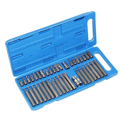 40pcs Set Hex Star Torx Spline Socket Bit Set Tool Kit Garage Tools Equipment Screwdriver Set