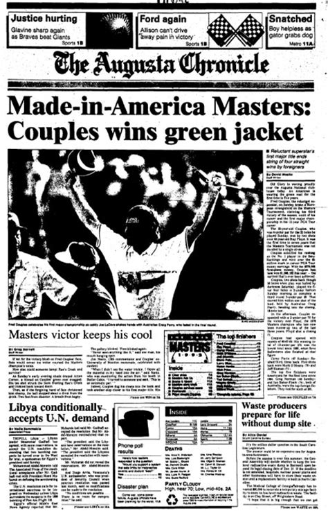 1992: Fred Couples survives errant shot to win Masters | 2022 Masters