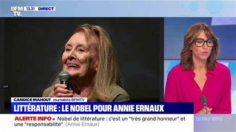 Le Prix Nobel De Litt Rature Est Attribu L Crivaine Fran Aise Annie