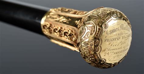 Lot Detail Presentation Gold Cane 1880