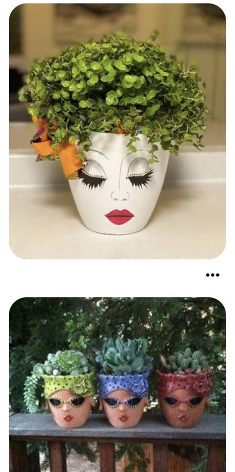 Pin By Norma Castro On FACES In 2022 Flower Pot Art Decorated Flower