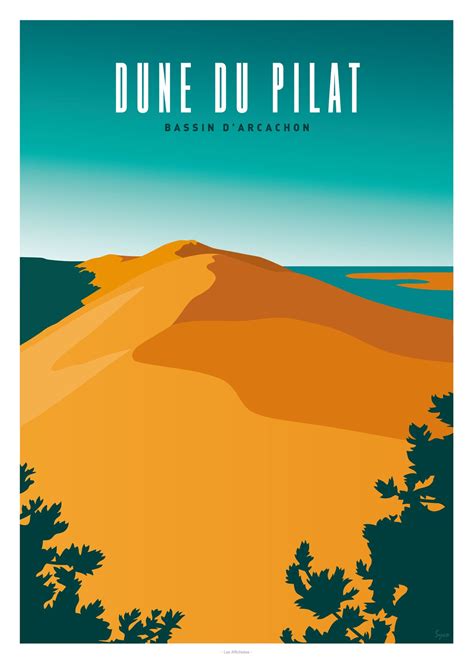 Affiche Dune Du Pilat Dune Du Pilat Affiche Vintage Cartes Postales