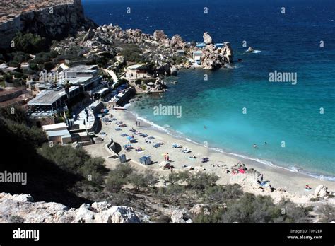 Paradise Bay Near Cirkewwa Malta Stock Photo Alamy