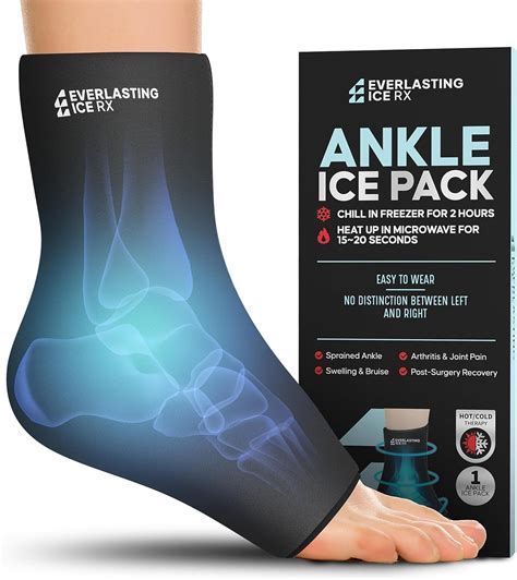 Ankle Ice Pack Wrap For Injuries Reusable Foot Ice Pack Wrap Cold