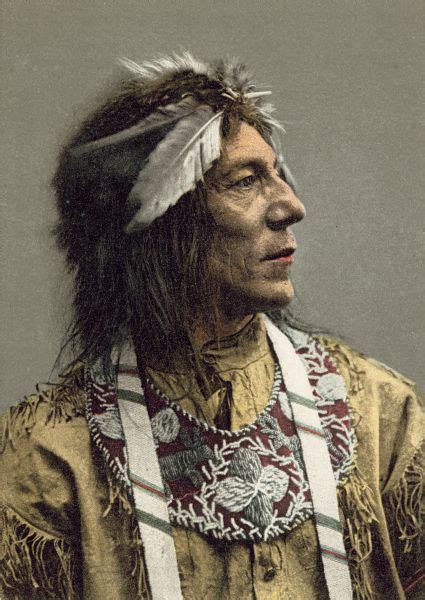 Ojibwa Chief Obtossaway Photograph Wisconsin Historical Society