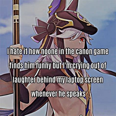 Genshin Whisper Funny Anime Pics My Ship In Minutes Template Cool