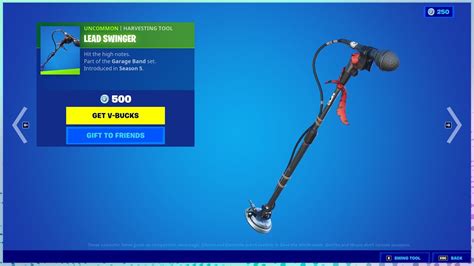 Fortnite Item Shop Rare Lead Swinger Pickaxe Is Back 11 29 22 Youtube