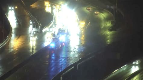 Tractor Trailer Rolls Over On Mass Pike In Boston Necn