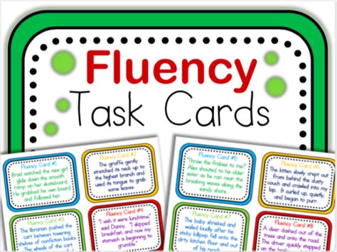 Fluency Task Cards Made By Teachers