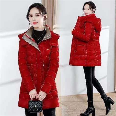 2022 New Winter Parka Women S Jacket Hooded Thick Thermal Jacket Cotton