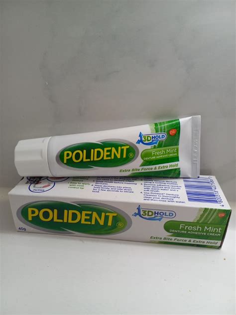 Authentic Gsk Polident Fresh Mint Denture Adhesive Cream G Beauty