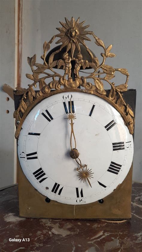 Proantic Horloge De Parquet En Acajou Louis Xiv D Poque Xviii Me