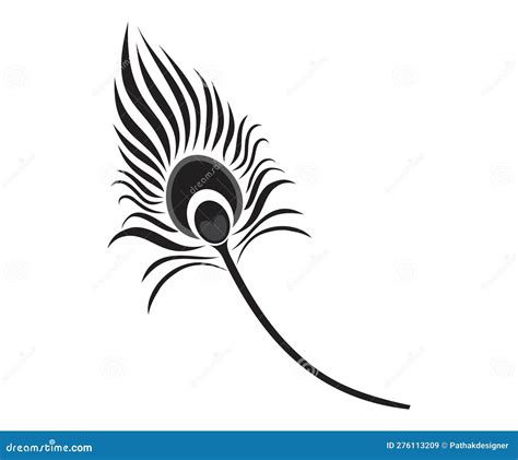 Artistic Creative Peacock Feather Stock Vector Illustration Of