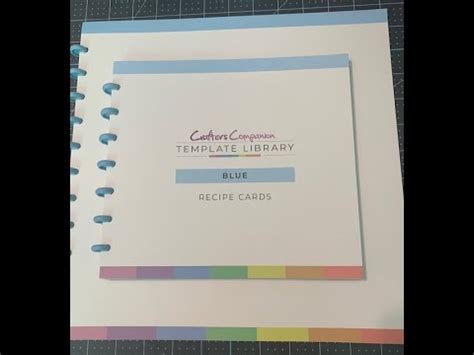 Crafter S Companion Blue Template Library YouTube