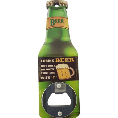 Magnetic Beer Bottle Openers (Set 8) | WA Giftware Wholesalers