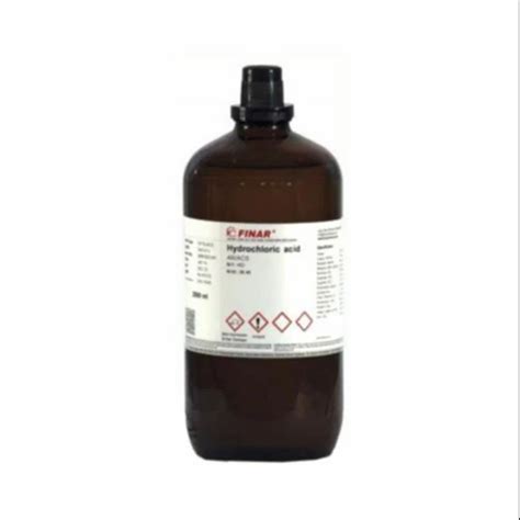 FINAR Analytical Reagent AR Hydrochloric Acid For Laboratory 5 Kg At