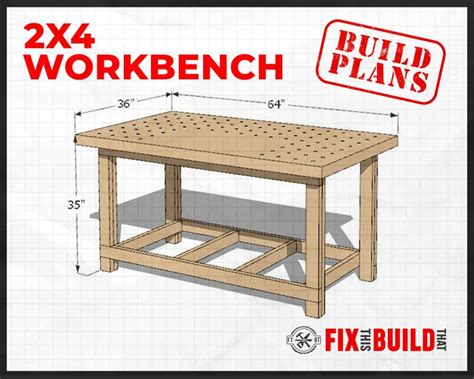 Sturdy 2x4 Workbench Etsy Workbench Plans Diy Workbench Plans Workbench