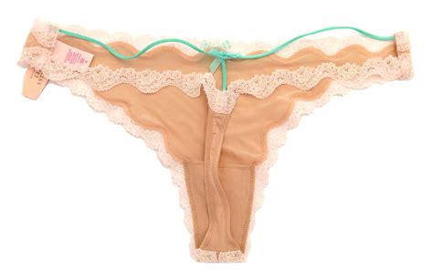 Victorias Secret Dream Angels Lace Trim T Back Thong Panty Panties Ebay