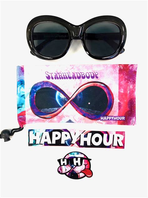 Happy Hour Shades Bikini Beach Sunglasses Gloss Black Sparkle Ev