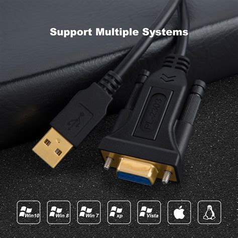 Cablecreation Adaptador Usb A Rs Con Chip Pl De Pies Usb