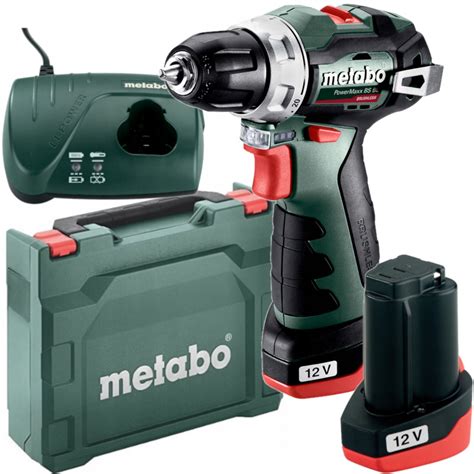 Akumulatorowa Bezszcz Wiertarko Wkr Tarka V X Ah Powermaxx Metabo