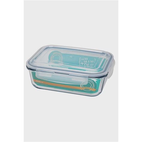 Pote Herm Tico Vidro Borosilicato Retangular Ml Oxford Submarino