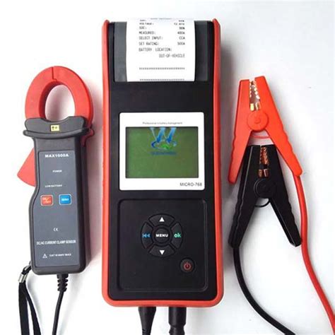 12v Digital Car Battery Capacity Tester With Printer